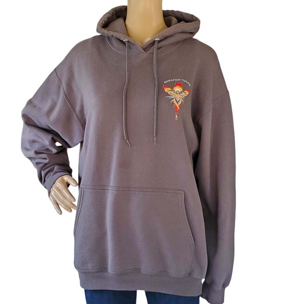 Psalm 51:17 Jesus Fleece Hoodie Sweater Sweatshirt Large Religious Christian